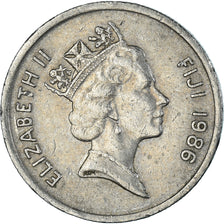 Coin, Fiji, 5 Cents, 1986