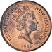 Coin, New Zealand, Cent, 1986