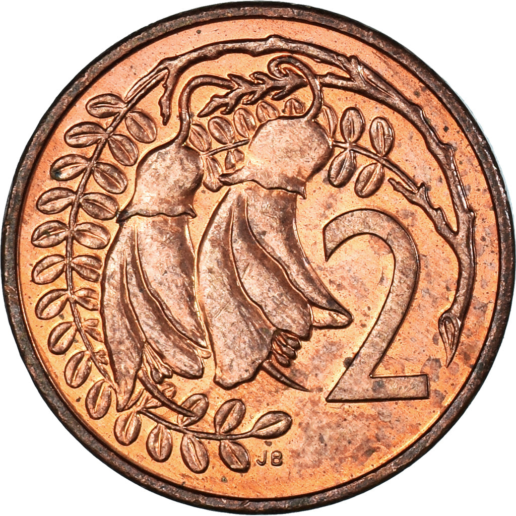 Moeda, Nova Zelândia, 2 Cents, 1987