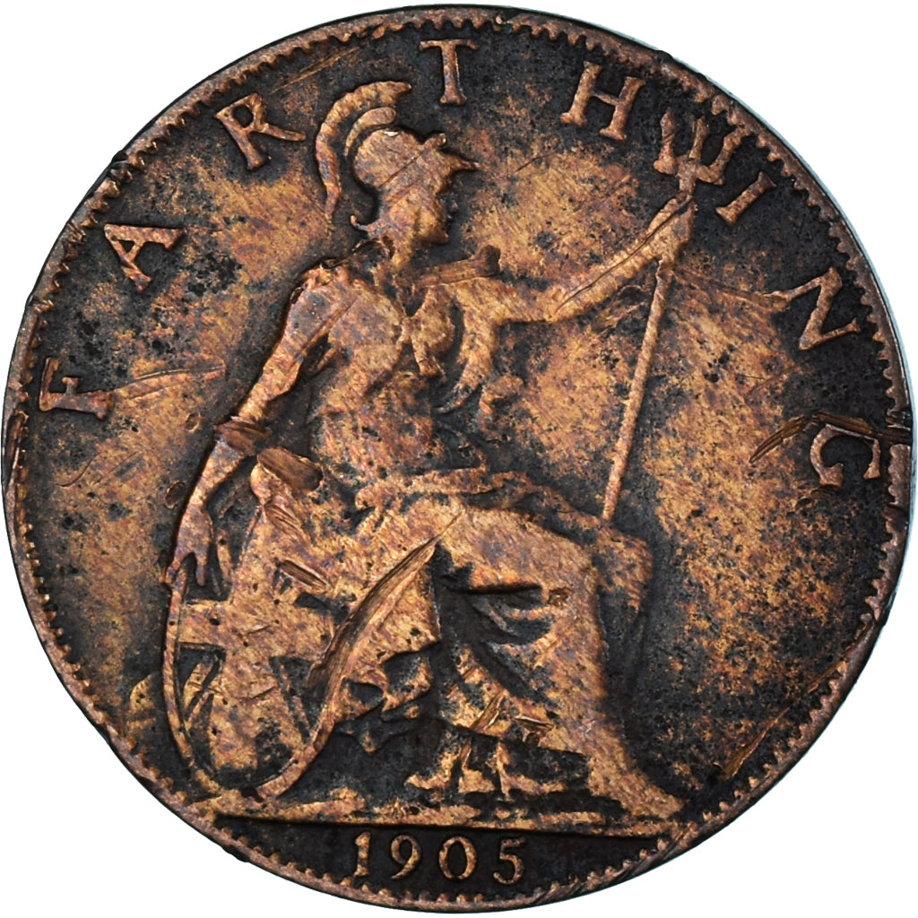 Munten, Groot Bretagne, Farthing, 1905
