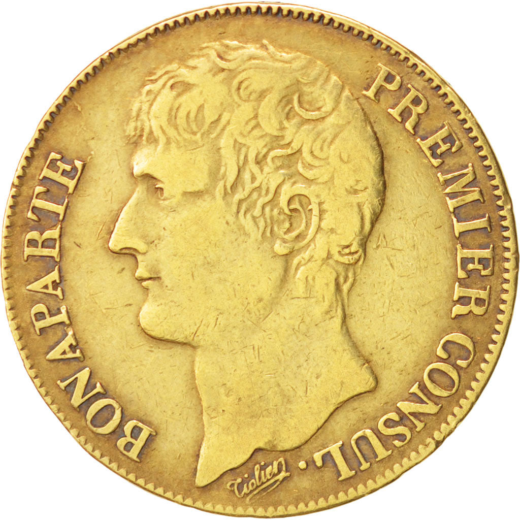 France, Napoléon I, 40 Francs, 1804, Paris, TB+, Gold, KM 652, Gadoury 1080
