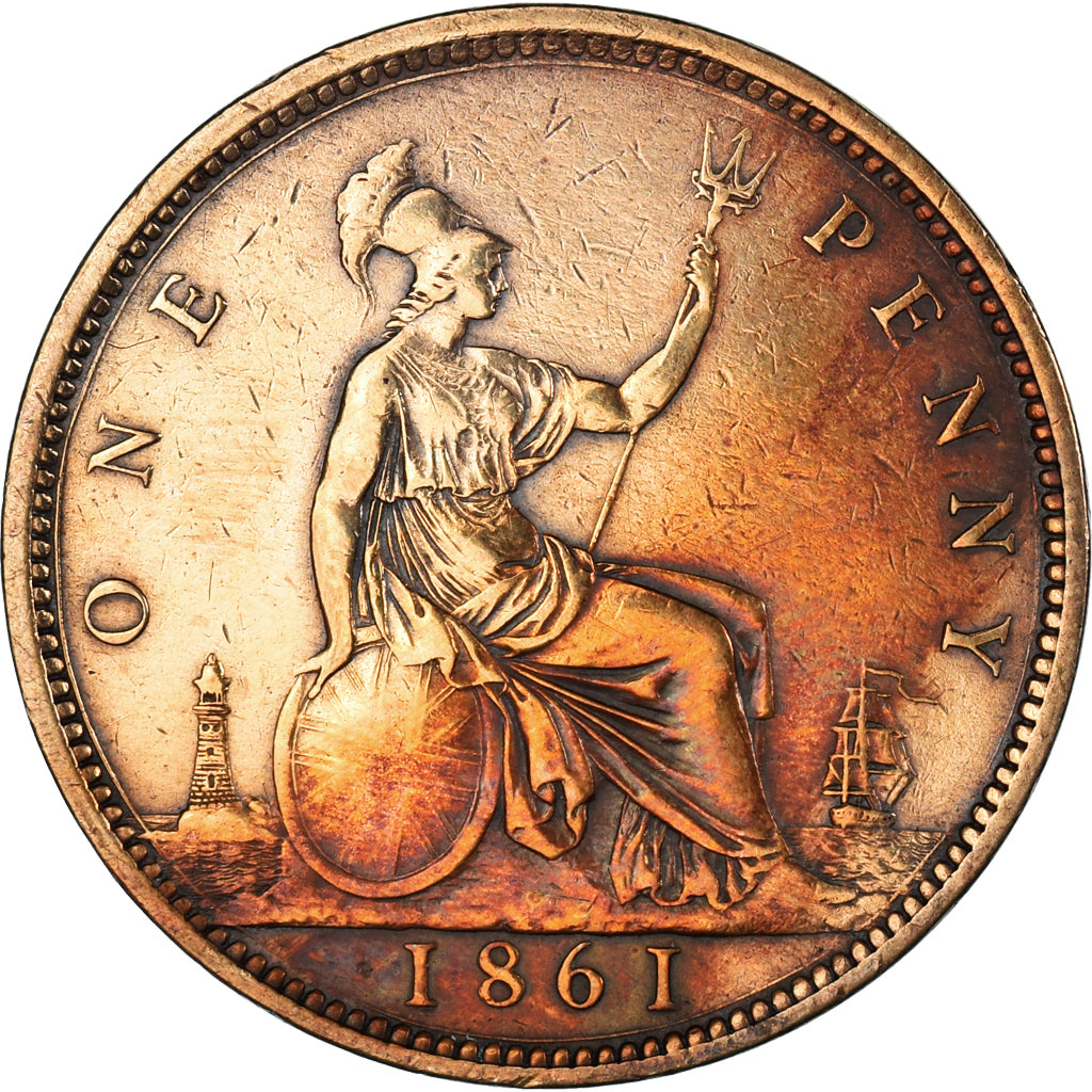 Great Britain, Penny, 1861