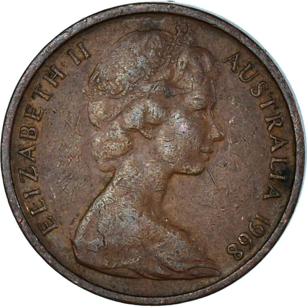 Moneda, Australia, Cent, 1968
