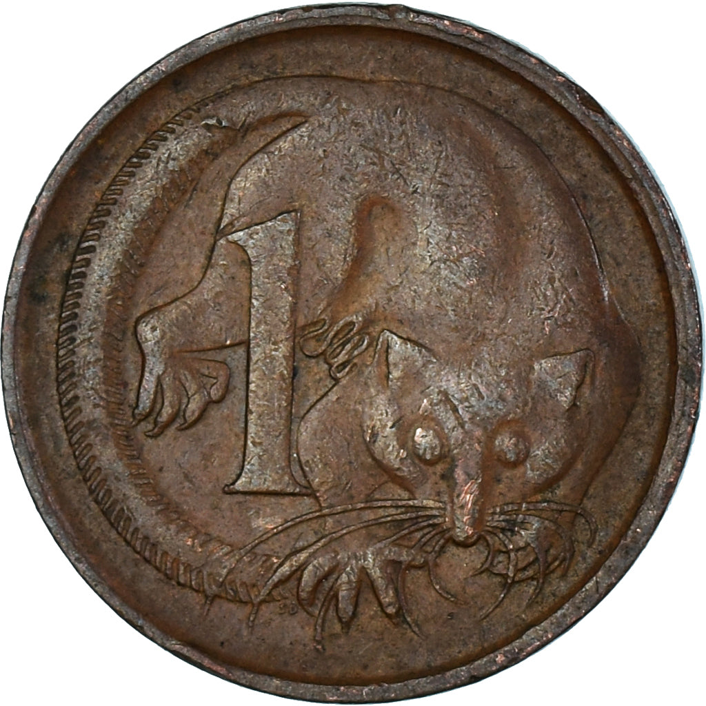 Moneda, Australia, Cent, 1968