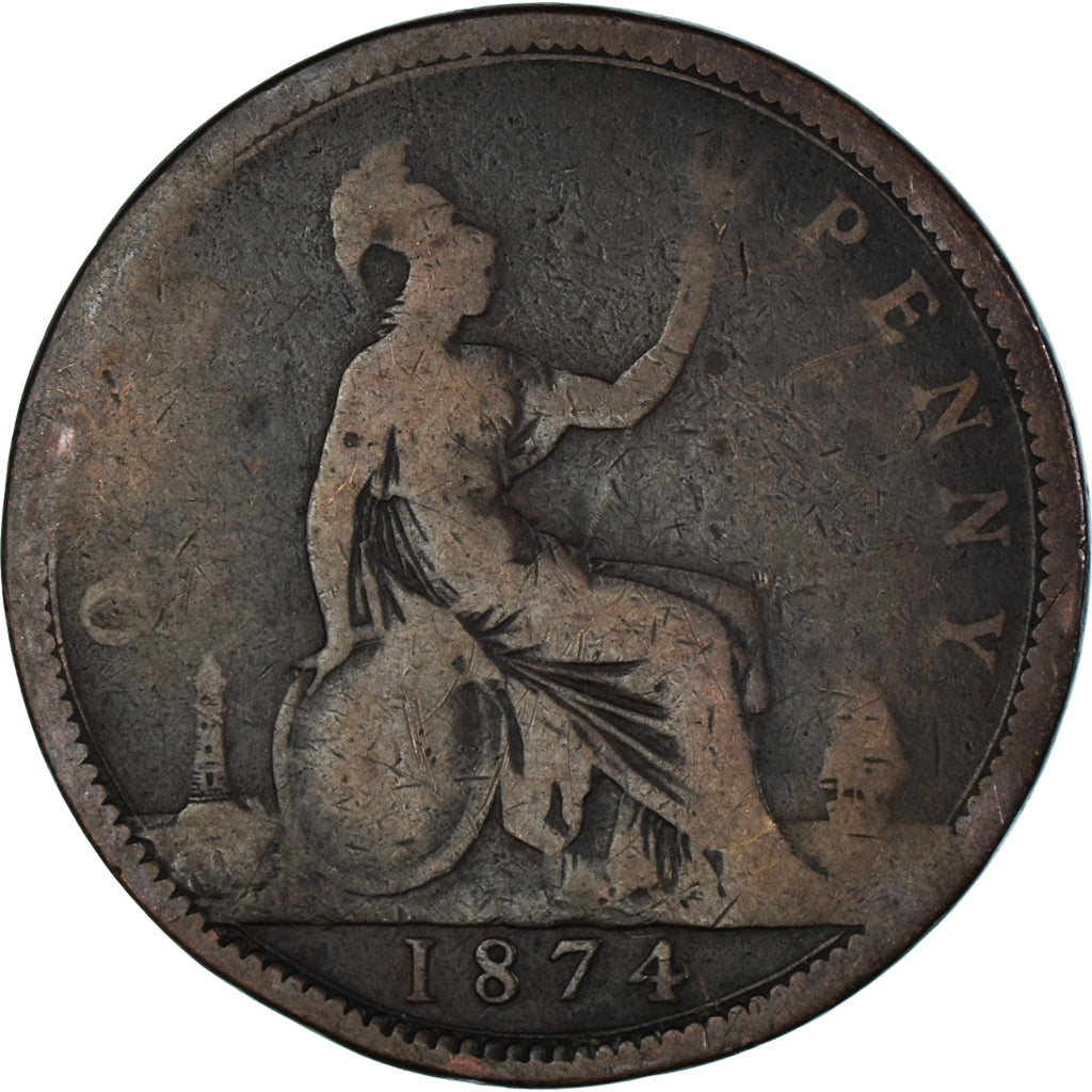 Moneta, Gran Bretagna, Penny, 1874