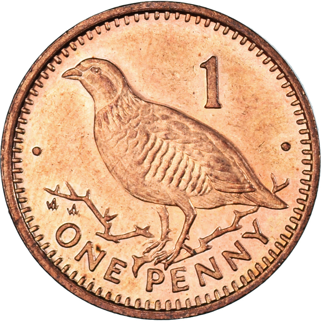 Coin, Gibraltar, Penny, 1992