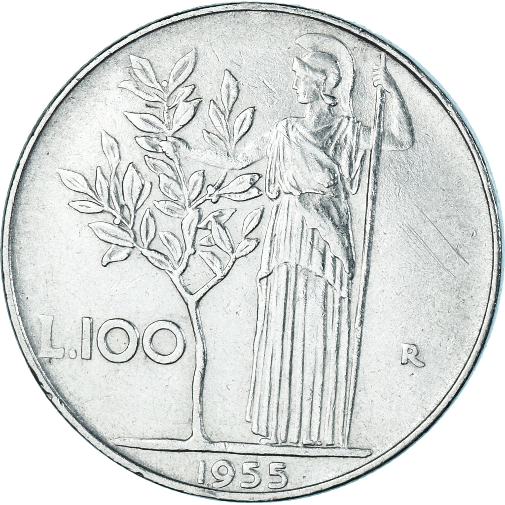 Coin, Italy, 100 Lire, 1955