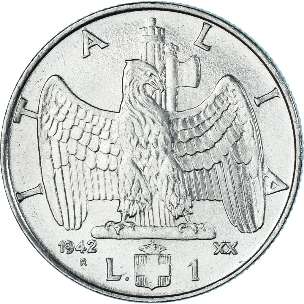 Moneda, Italia, Lira, 1942
