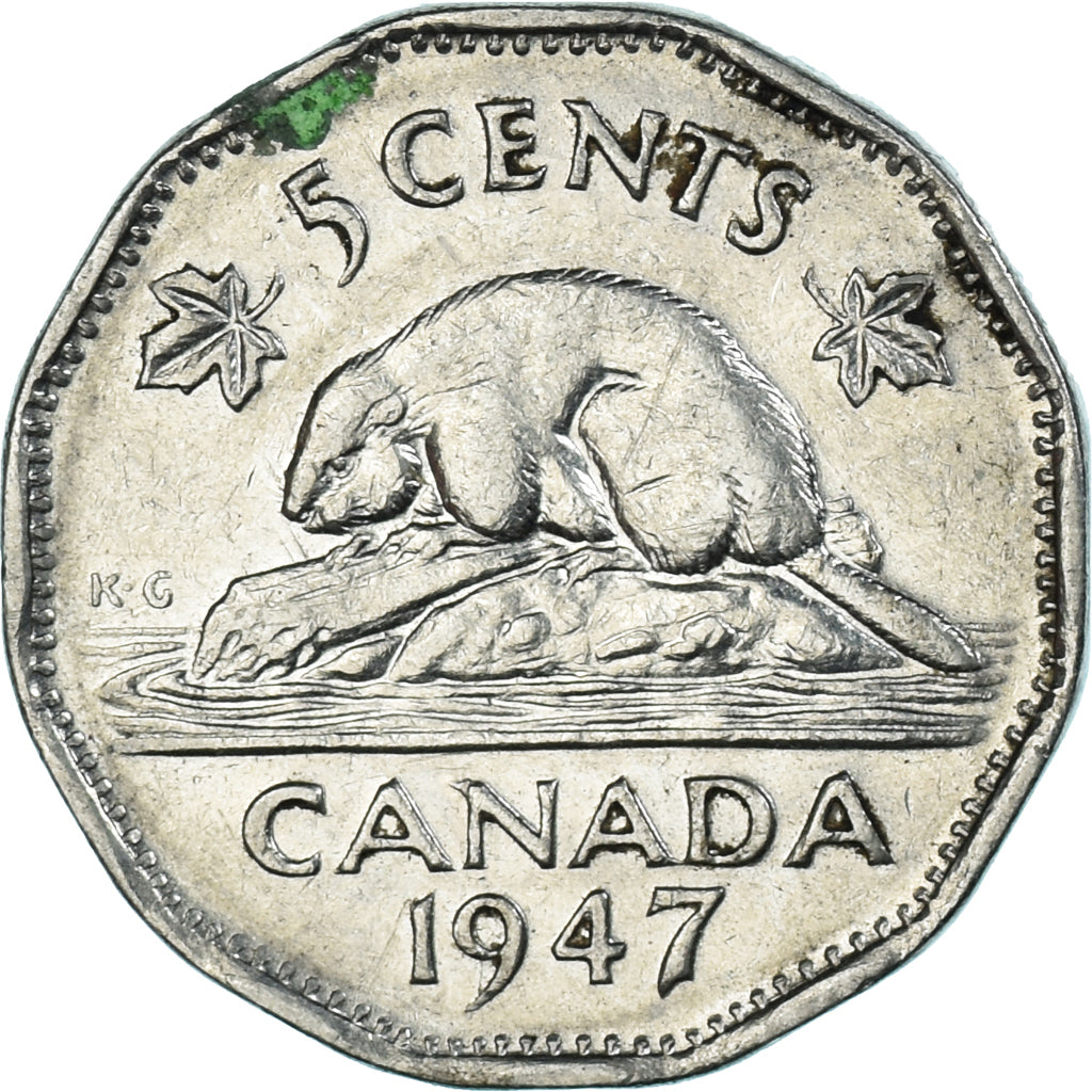 Monnaie, Canada, 5 Cents, 1947