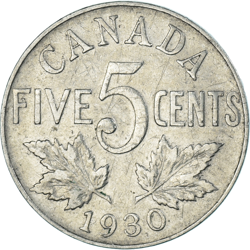 Moneta, Canada, 5 Cents, 1930