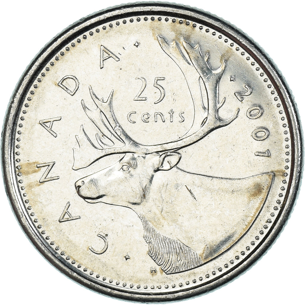 Coin, Canada, 25 Cents, 2001
