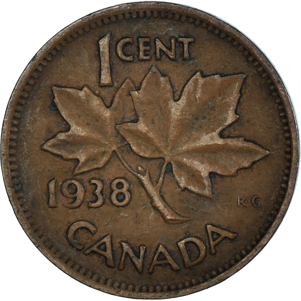 Moneta, Canada, Cent, 1938