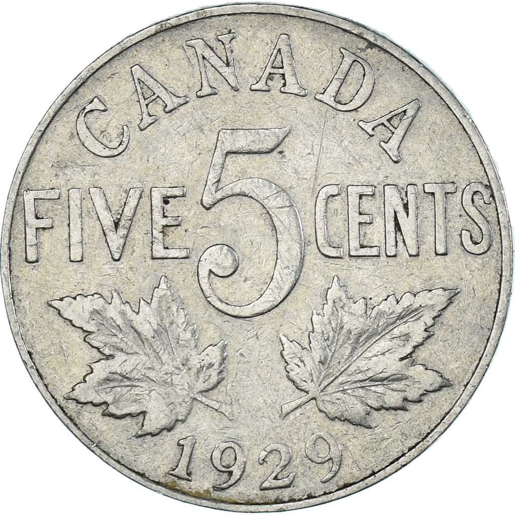 Moneta, Canada, 5 Cents, 1929