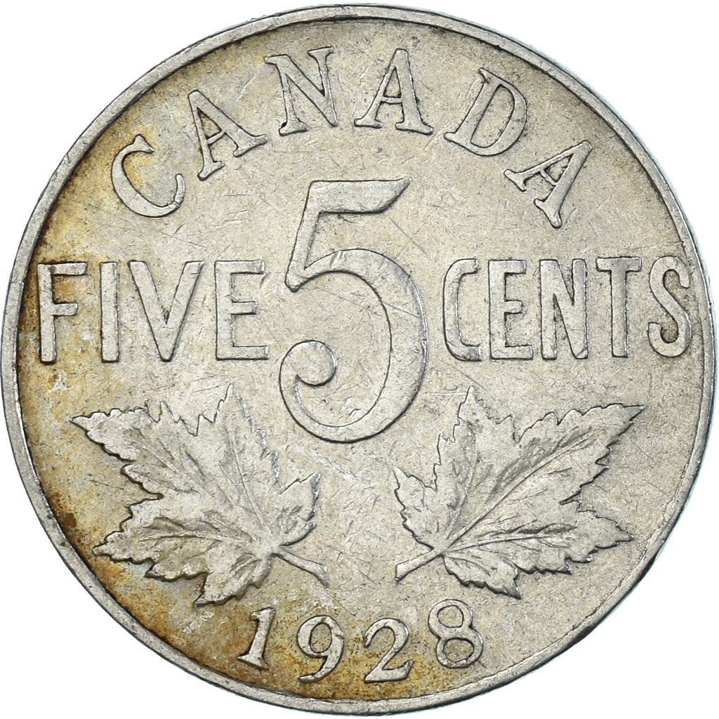Moneta, Canada, 5 Cents, 1928