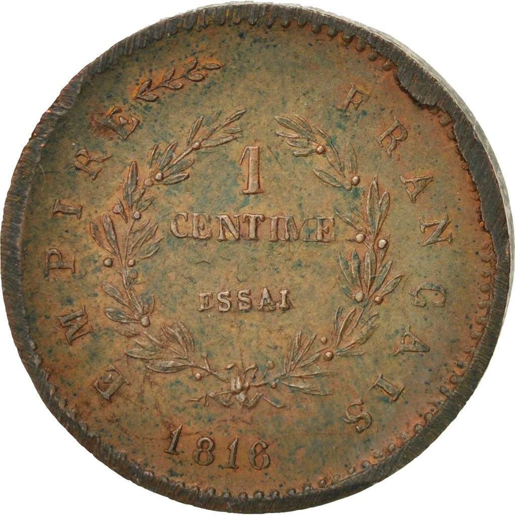 Francia, 1 Centime, 1816, Brussels, SPL, Bronzo, Gadoury:78