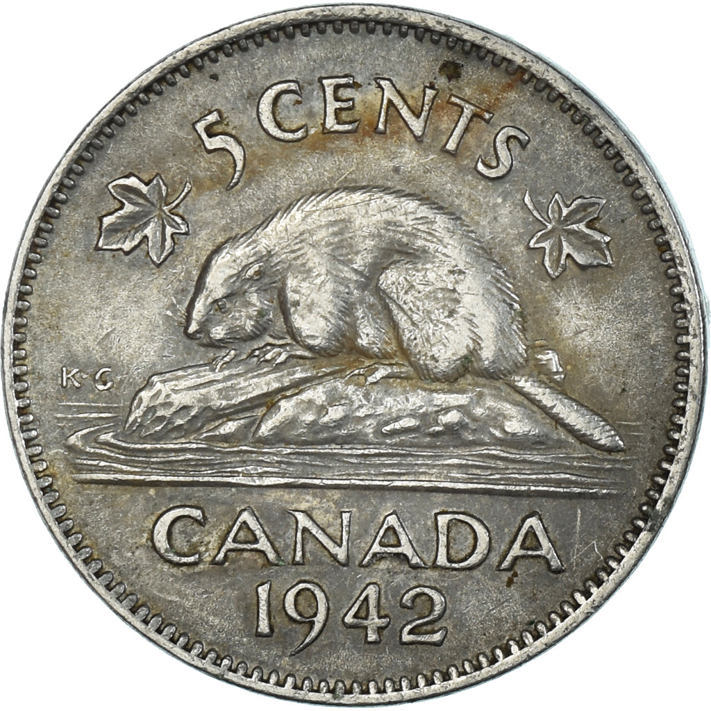 Moeda, Canadá, 5 Cents, 1942