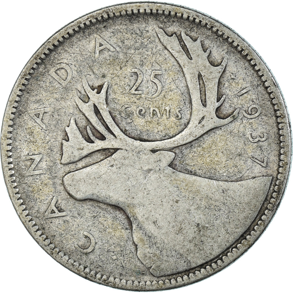 Coin, Canada, 25 Cents, 1937