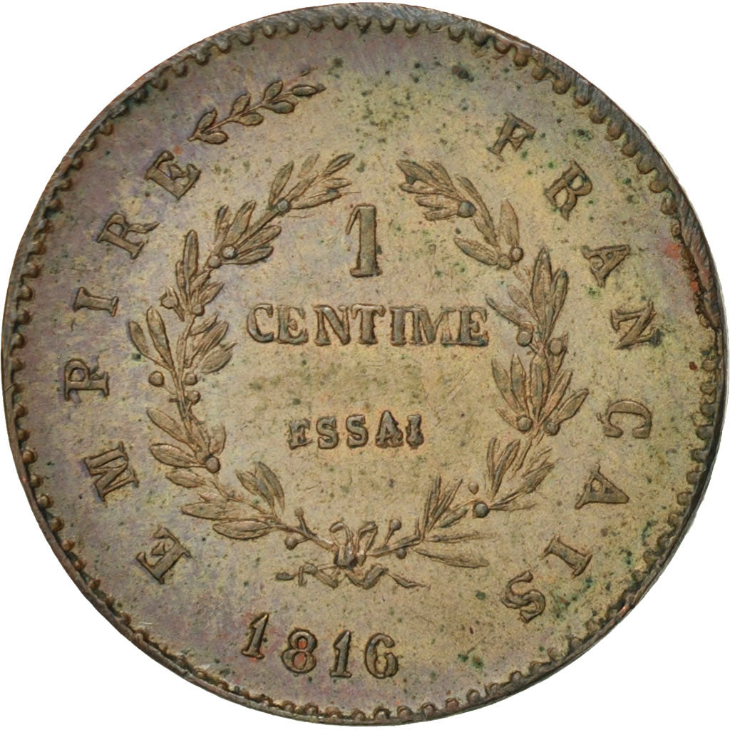 Coin, France, 1 Centime, 1816, Brussels, MS(60-62), Bronze, Gadoury:78
