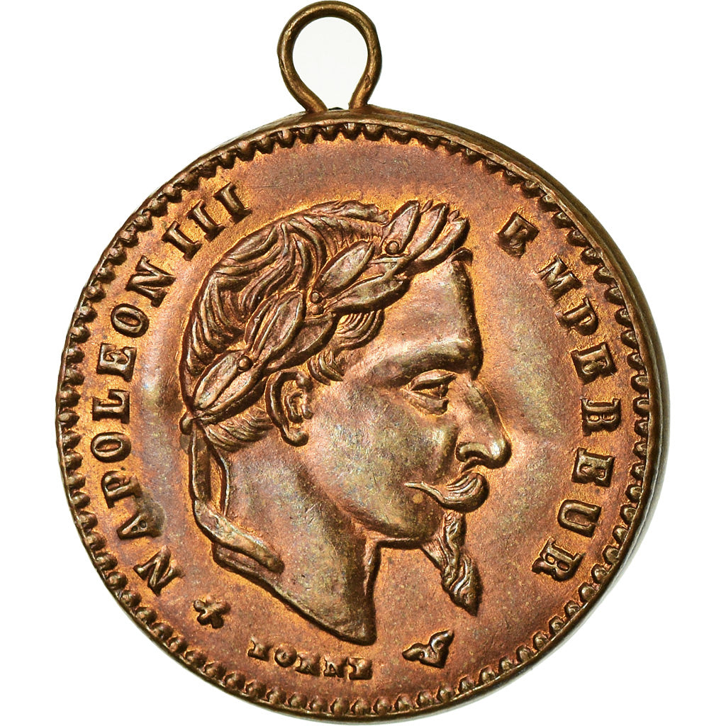 France, Médaille, Napoléon III, Réunion de la Lorraine et du Barrois à la