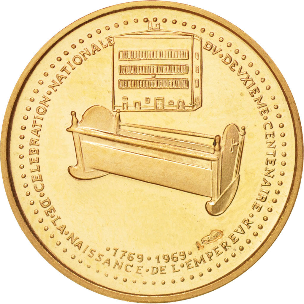 France, History, French Fifth Republic, Napoléon Ier, Medal, 1969,SPL,Gold,20 mm