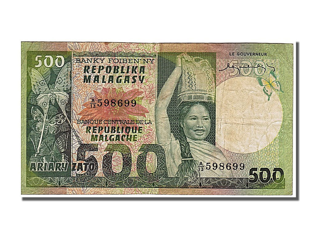 Madagascar, 500 Francs, 1974, EF(40-45), A13