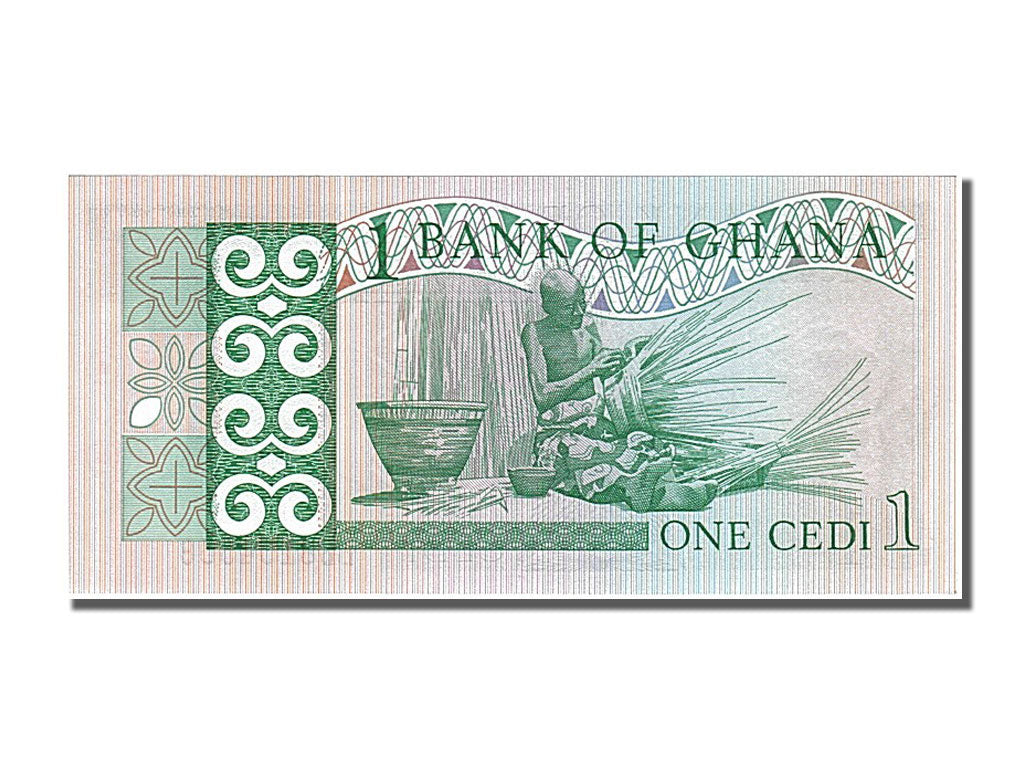 Ghana, 1 Cedi, 1982, KM #17b, 1982-03-06, UNC(65-70), BB