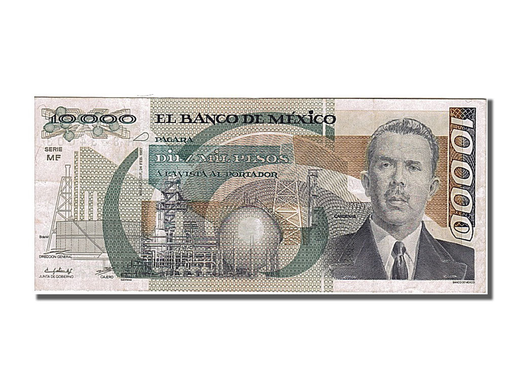 Mexico, 10 000 Pesos, 1987, 1987-02-24, AU(55-58), R