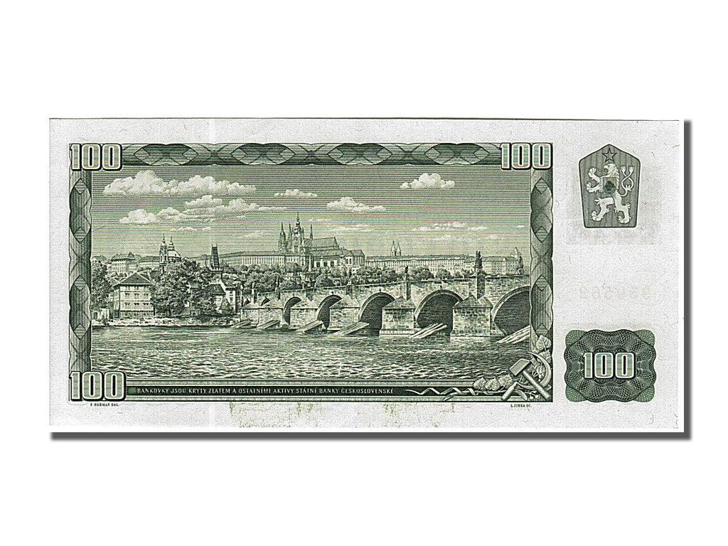 Czechoslovakia, 100 Korun, 1961, KM #91c, UNC(65-70), G82