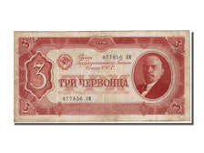 Billete, 3 Chervontsa, 1937, Rusia, EBC