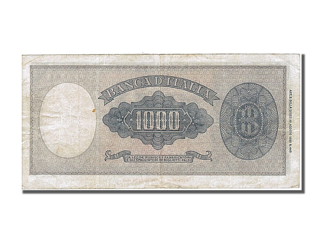 Italia, 1000 Lire, 1947, KM:83, 1947-03-20, SPL-