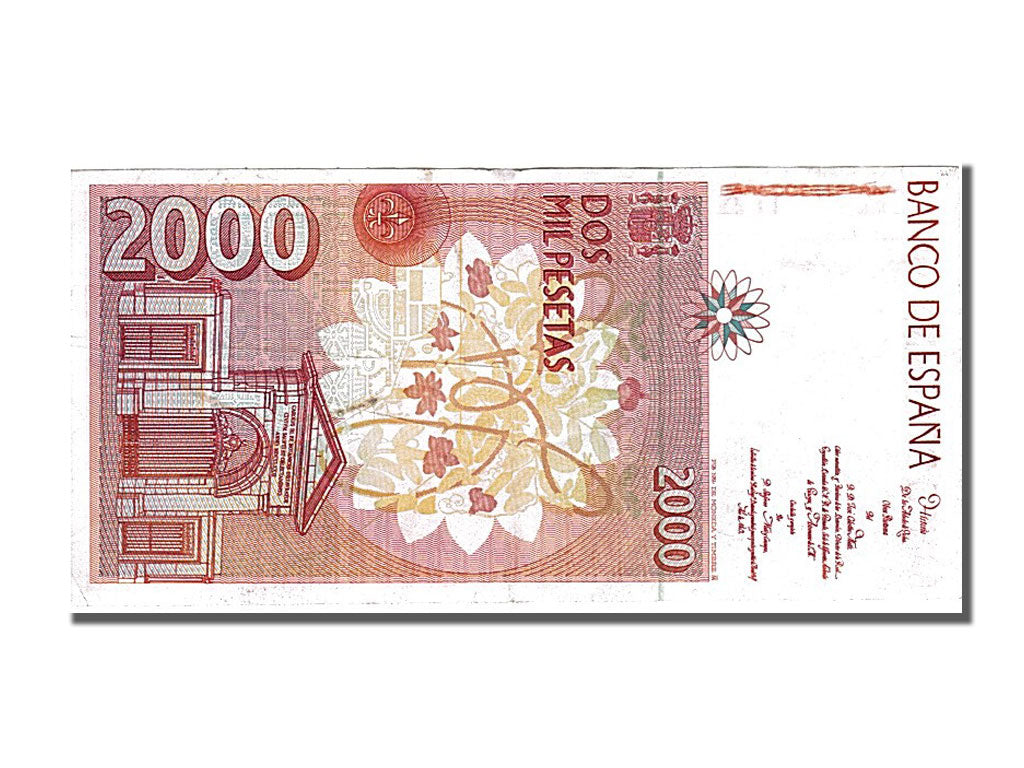 Spain, 2000 Pesetas, 1992, KM #164, 1992-04-24, AU(55-58), J