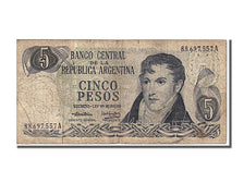 Argentina, 5 Pesos, 1974, KM #294, EF(40-45), A