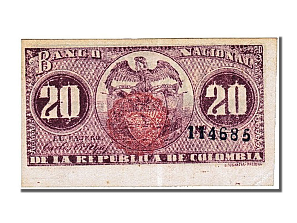 Colombia, 20 Centavos, 1900, KM #264, 1900-09-30, UNC(65-70), 114685