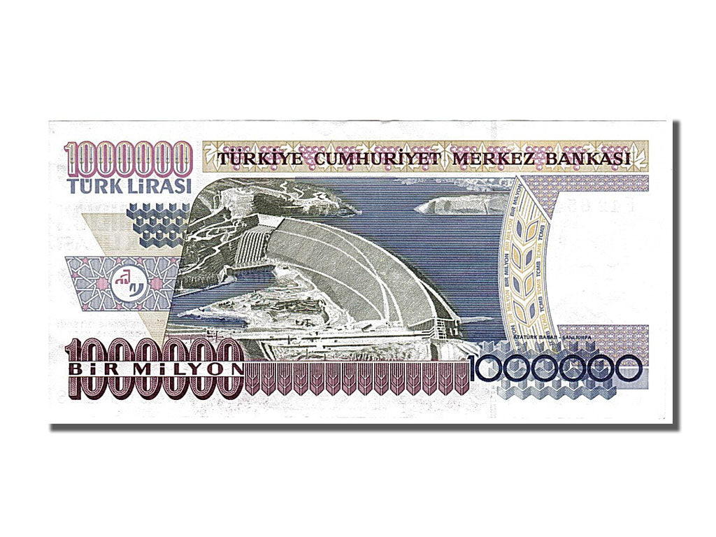 Turkey, 1,000,000 Lira, 1995, KM #209, AU(55-58), F