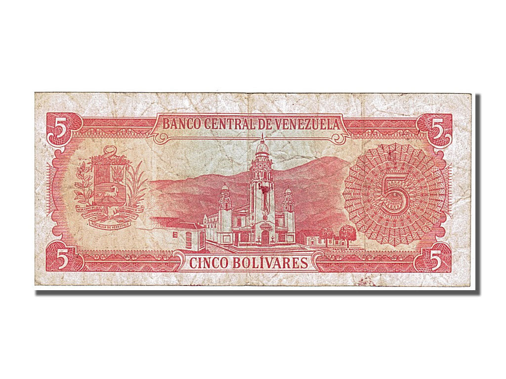 Venezuela, 5 Bolivares type 1989