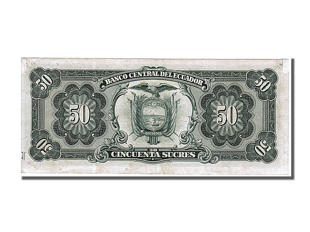 Ecuador, 50 Sucres, 1984, KM #122a, 1984-09-05, EF(40-45), TW