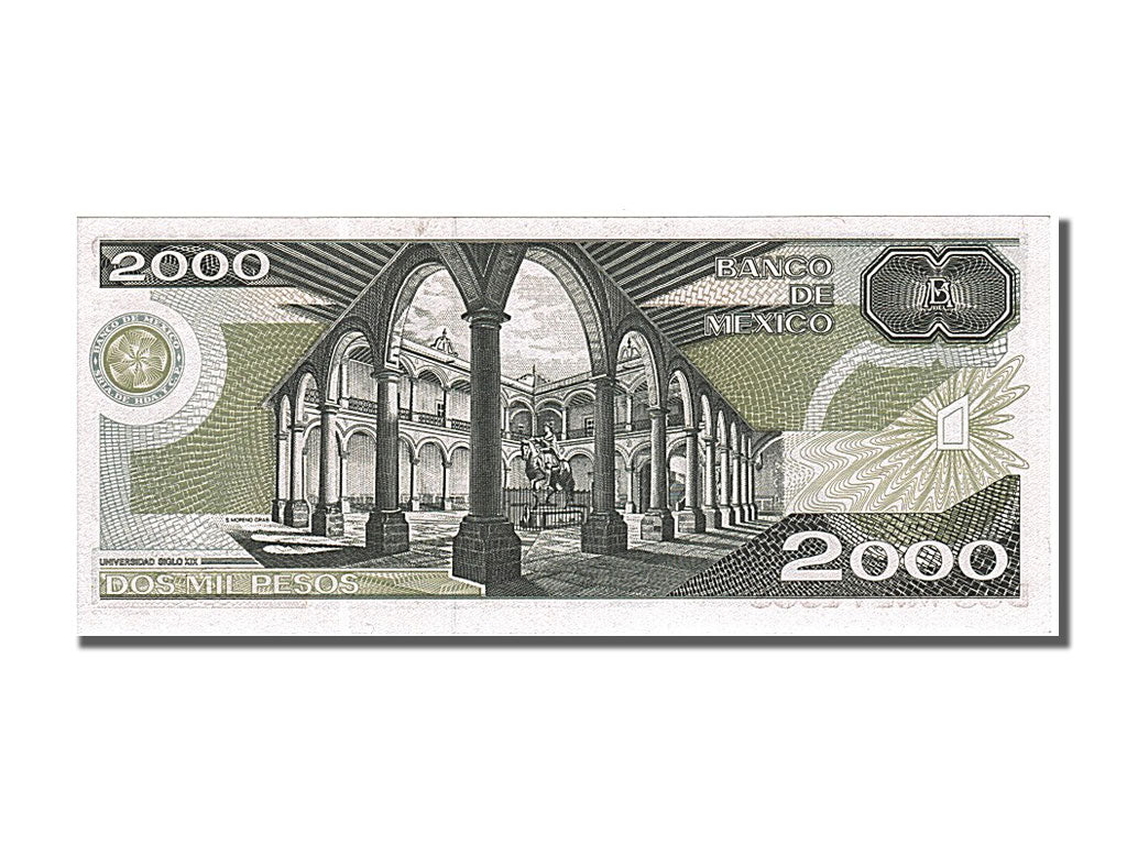 Mexico, 2000 Pesos, 1989, KM #86c, 1989-03-28, UNC(65-70), L