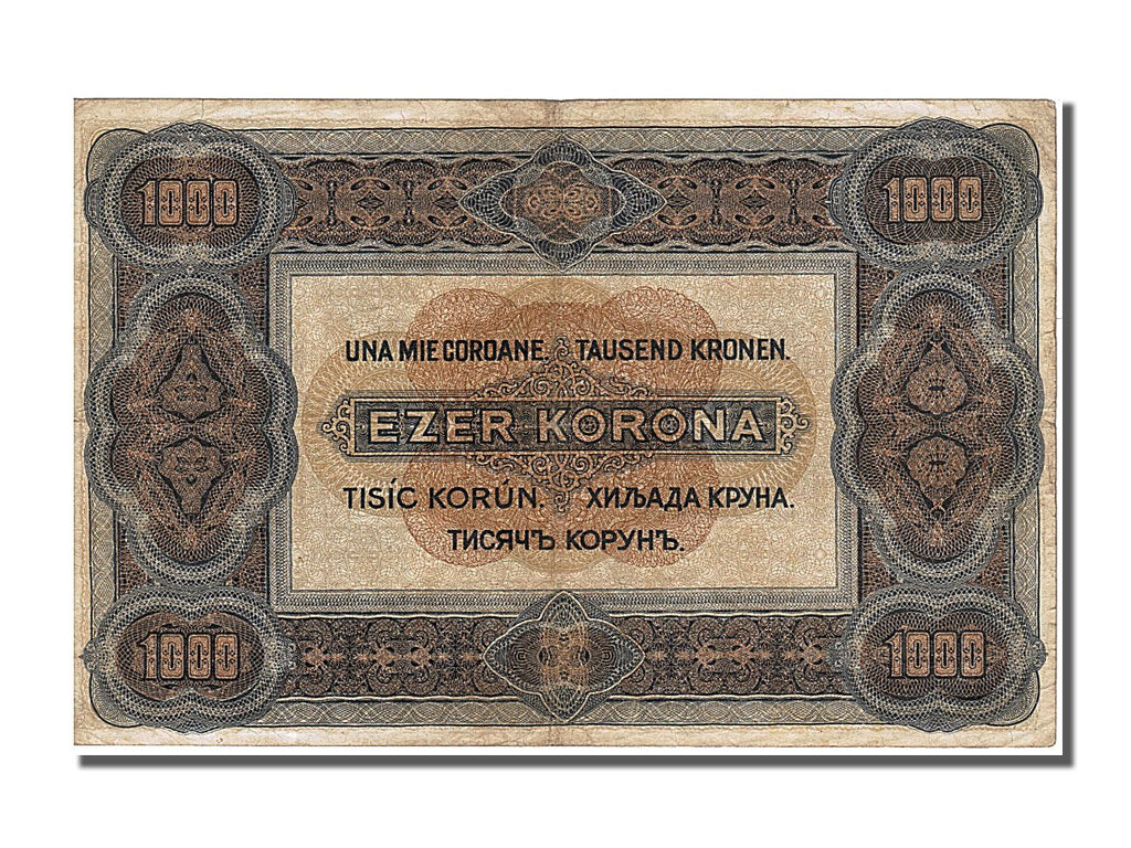Hungary, 1000 Korona, 1920, KM #66a, 1920-01-01, AU(50-53), B01