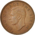 New Zealand, George VI, 1/2 Penny, 1949, TTB, Bronze, KM:20