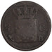 NETHERLANDS, 1/2 Cent, 1823, Brussels, KM #51, VF(20-25), Copper, 16, 1.75