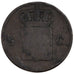 NETHERLANDS, 1/2 Cent, 1837, KM #51, VF(20-25), Copper, 16, 1.80