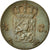 Moneta, Holandia, William III, 1/2 Cent, 1877, AU(50-53), Miedź, KM:90