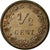 Moneta, Holandia, Wilhelmina I, 1/2 Cent, 1891, AU(55-58), Bronze, KM:109.2