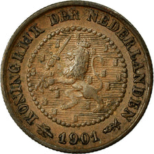 Coin, Netherlands, Wilhelmina I, 1/2 Cent, 1901, EF(40-45), Bronze, KM:109.2