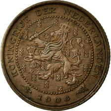Coin, Netherlands, Wilhelmina I, 1/2 Cent, 1906, AU(55-58), Bronze, KM:133