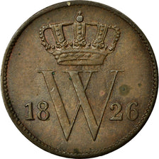 Coin, Netherlands, William I, Cent, 1826, AU(50-53), Copper, KM:47