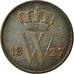 Coin, Netherlands, William I, Cent, 1827, Brussels, EF(40-45), Copper, KM:47