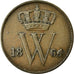 Coin, Netherlands, William III, Cent, 1864, AU(50-53), Copper, KM:100