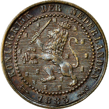 Coin, Netherlands, William III, Cent, 1883, AU(55-58), Bronze, KM:107.1