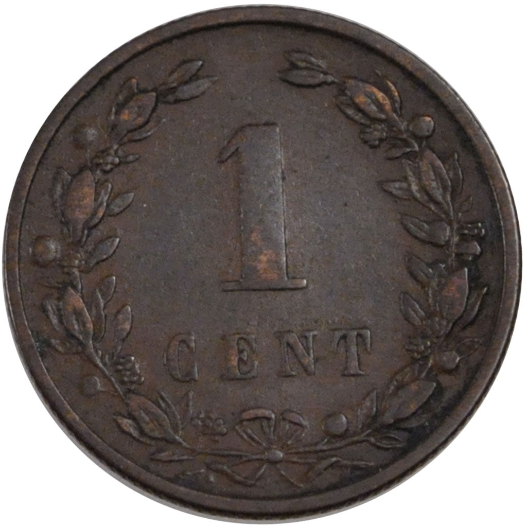 Coin, Netherlands, Wilhelmina I, Cent, 1900, AU(50-53), Bronze, KM:107.2